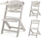 Bol.com Kinderkraft ENOCK - Houten Kinderstoel 3-in-1 - Hoge babystoel - Hoogte verstelbaar in 5 niveaus - 3-punts gordels - Tot... aanbieding