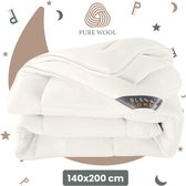 Sleep Comfy - Wollen Dekbed All Year Dekbed Enkel | 140x200 cm - 30 dagen Proefslapen - 100% Zuiver Australische Scheerwol - Anti Allergie Dekbed - Wasbaar - Eenpersoons Dekbed- Zomerdekbed & Winterdekbed