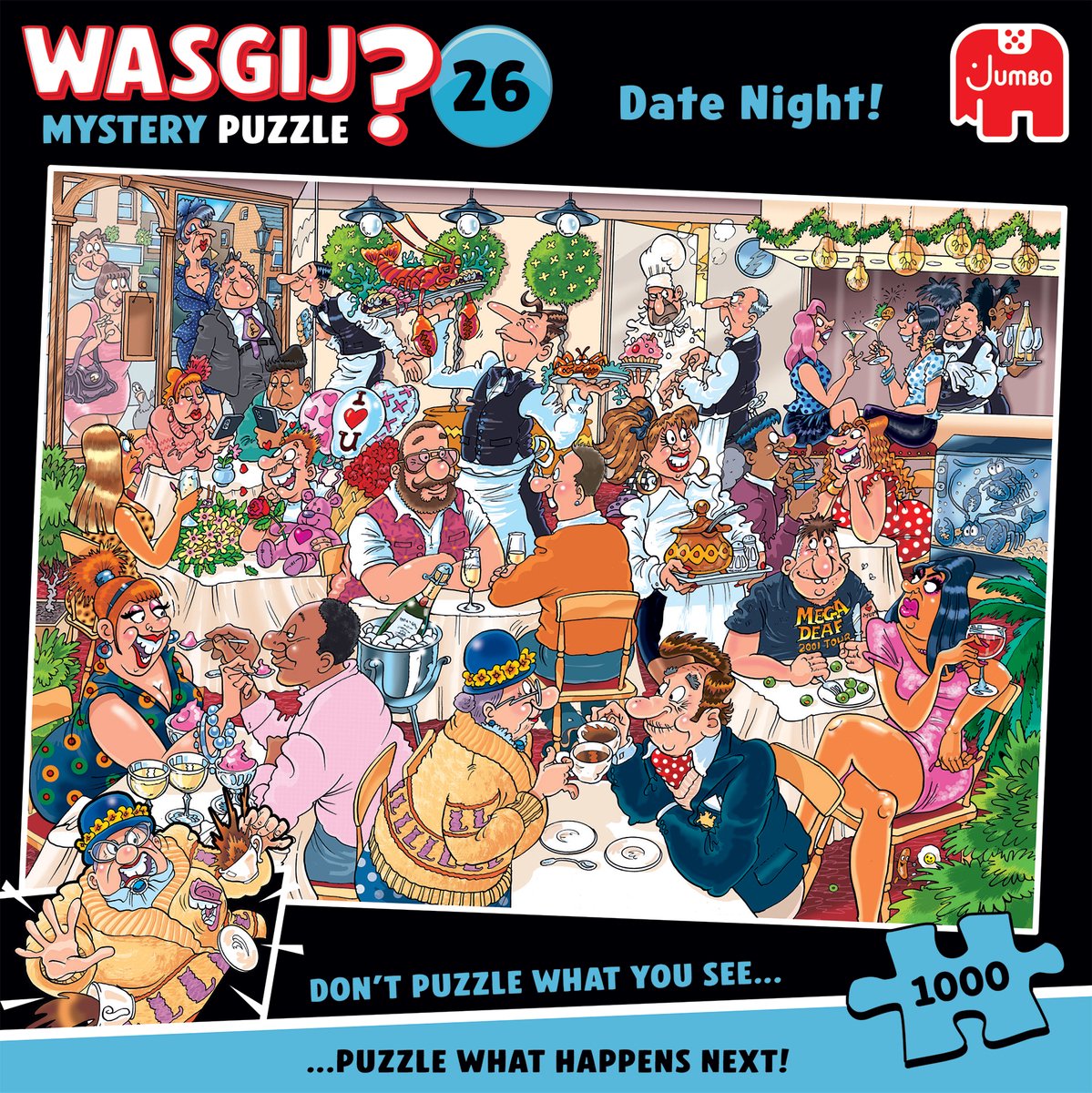 Wasgij Mystery 26 - Date Night! - 1000 stukjes puzzel - Legpuzzel volwassenen — afbeelding 4