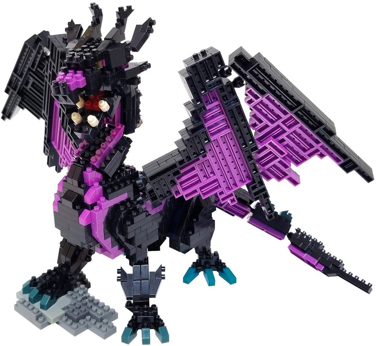 Bandai - Nanoblock - Deluxe Drakenfiguur - Baksteenfiguur 960 stuks - Bouwset Montagemodel - Draak Bouwpakket - Bouwpakket Speelgoed Kinderen 12+ Tiener Volwassenen - NBC032