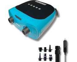 Stardupp Elektrische Universele Accu Pomp | Draadloze Elektrische SUP Pomp | Oplaadbare Accu | 20 PSI | Powerbank & LED-lamp | Voor SUP Board, Kajak, Boten & Inflatables