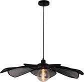 Chericoni Corvo Hanglamp - 1-lichts - Ø80 cm - Zwart - Sisal