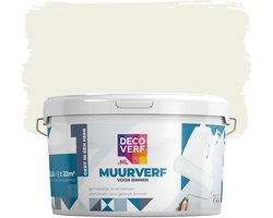 Decoverf muurverf mat ivoorwit, 2.5L
