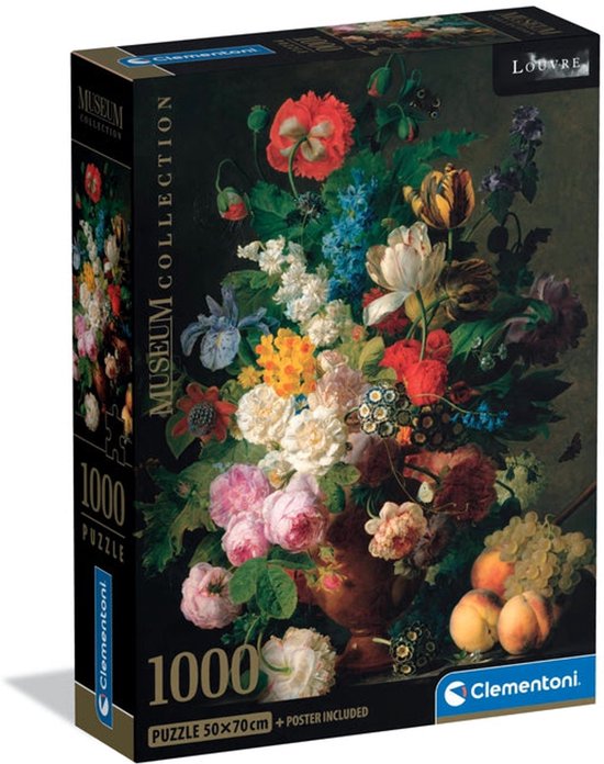 Clementoni - Puzzel - 1000 Stukjes - Bowl of Flowers - Puzzel Voor Volwassenen