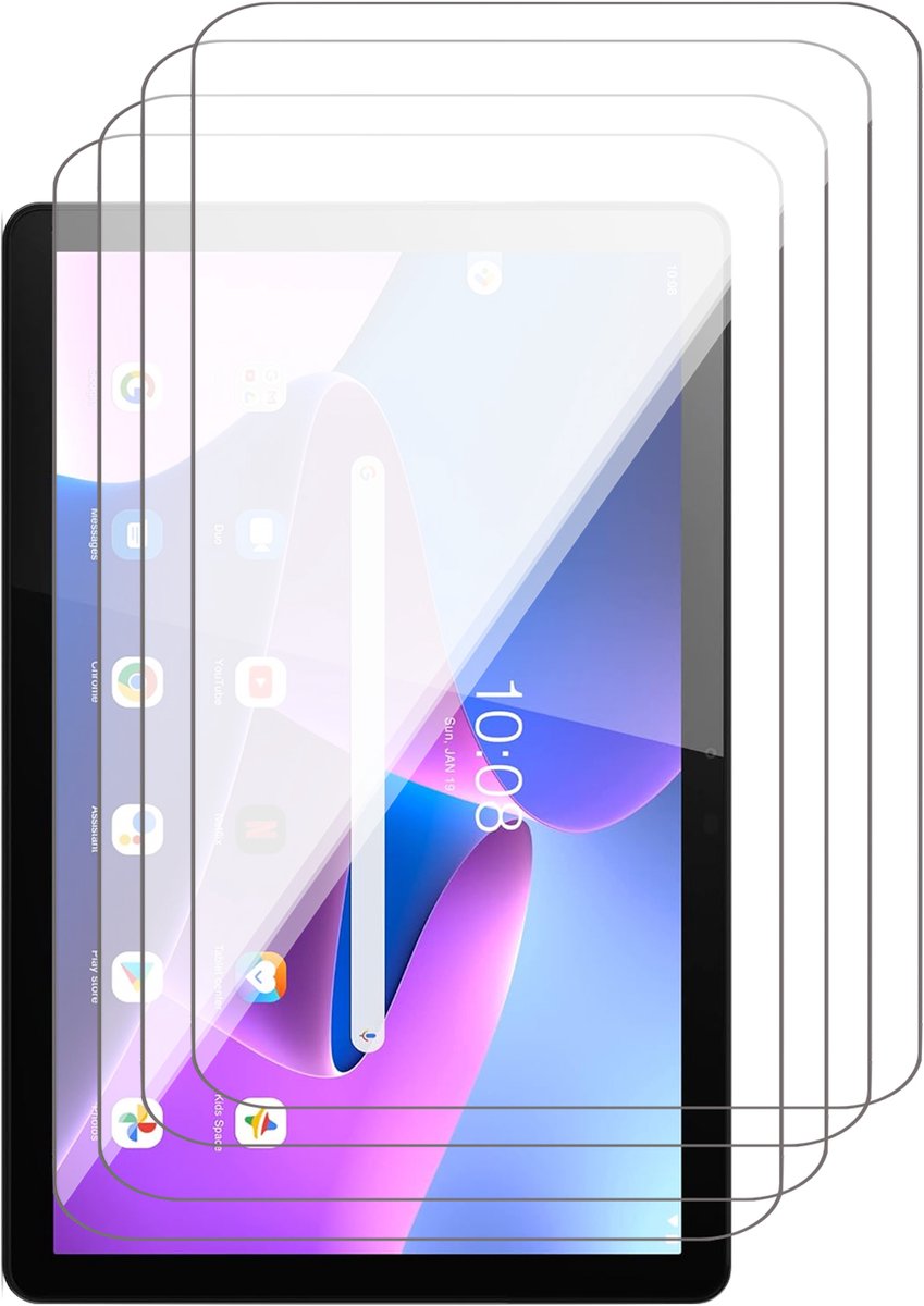Screenprotector geschikt voor Lenovo Tab M10 - 4x Glas Screen Protector