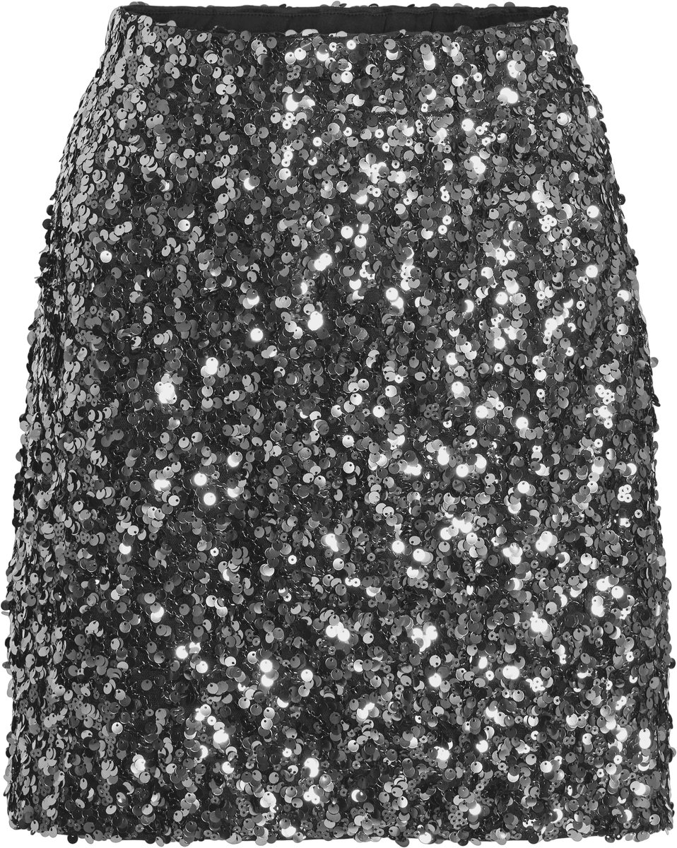 VILA - VIFAITH HW SHORT SEQUIN SKIRT/VOL/LR/1 - Dames - Rokken