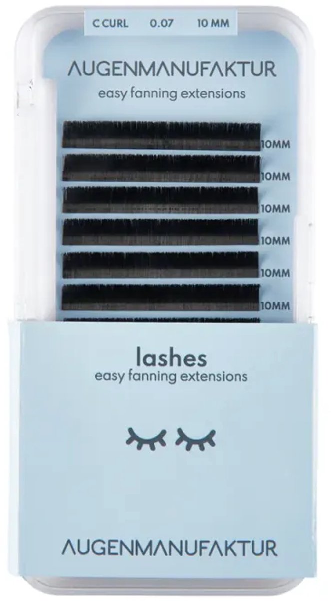 Augenmanufaktur Easy Fanning Wimpers D-Curl 10 mm 0,07