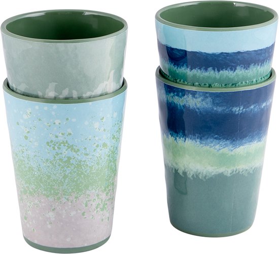 Bo-Camp - Beker - Halo - Blauw/Groen - 4 Stuks van Merkloos — afbeelding 5