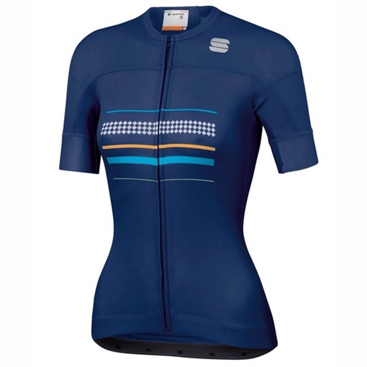 Fietsshirt Sportful Women Diva Short Sleeve Jersey Blue Twilight-S