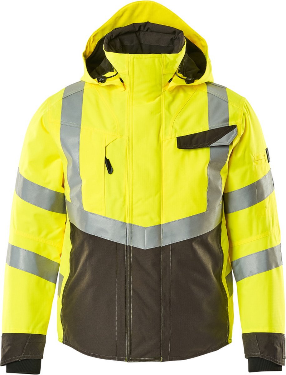 Mascot Safe Supreme Winterjas 15535-231 hi-vis /donkerantraciet Geel