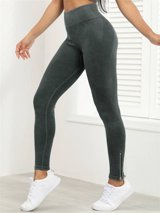 Vivva - Sportlegging Dames - Sportkleding Dames - Sportbroek Dames - Hardloopbroek Dames - Yoga Broek Dames - Zwart - Maat M - SPRINTLEGS van Vivva — afbeelding 4