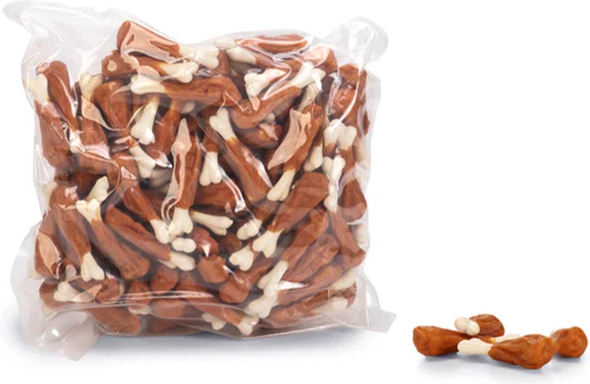 Beeztees hondesnacks - calcium dogchews met calcium - 140 st - 2.1 KG - 7.5 cm - lekker en tandverzorgend .