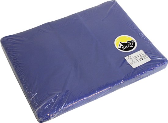 KURTT - 250 Napperons, 30x40cm Set de table antidérapant en papier couché - Sous-couche hydrofuge, Dessous de verre - bleu
