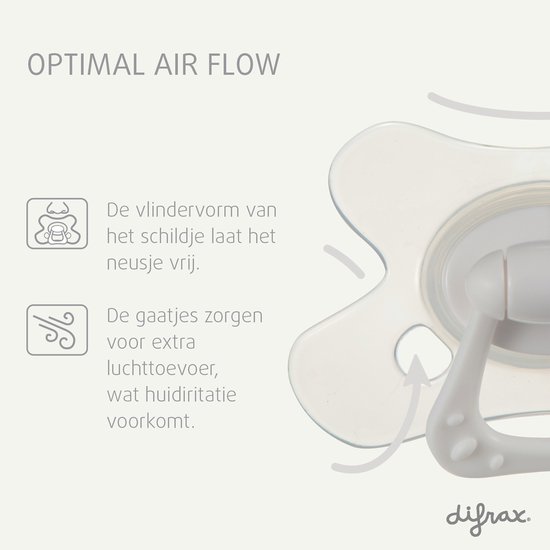 Difrax Fopspeen Dental - 18+ Maanden - Wit - 2 Stuks van Difrax — afbeelding 4