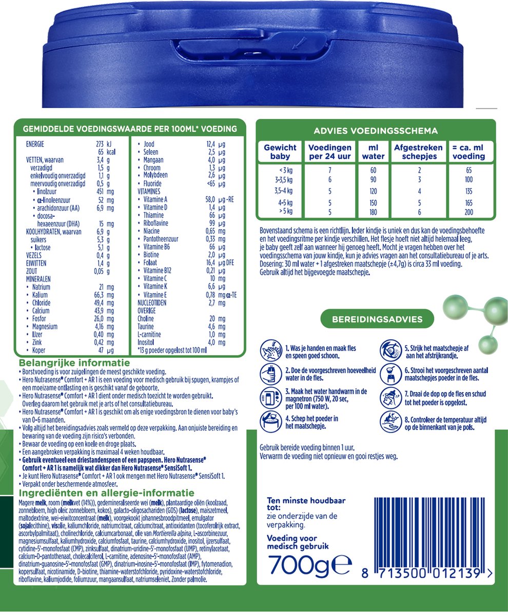 Hero Baby Nutrasense® Comfort+ 1 – 0-6m - Afbeelding 4