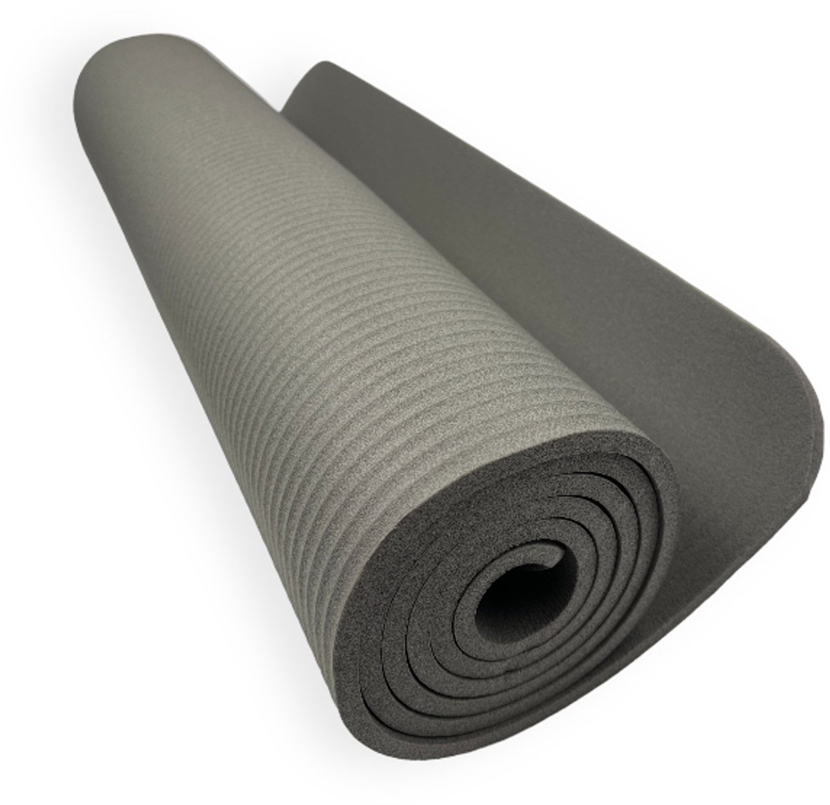 Padisport Yoga Mat Grijs - Fitness Mat Extra Dik - Yoga Mat Extra Dik - Pilates Mat - Dikke Yogamat - Yoga Mat Anti Slip - Yoga Matje - Yoga Mat Dik - Sport Mat - Sport Matje Fitness