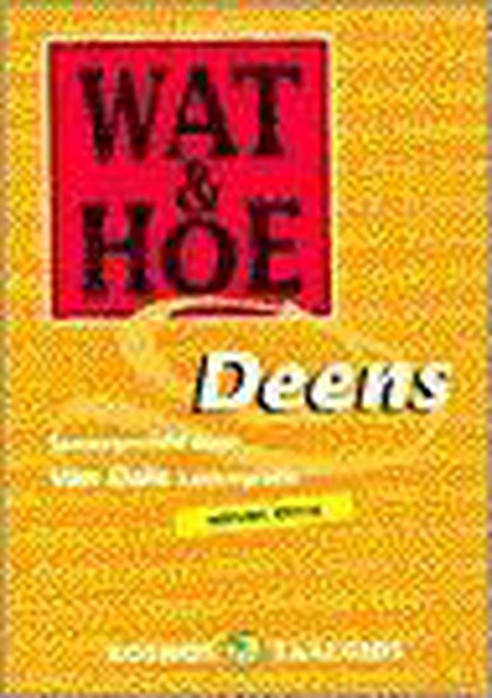 Wat En Hoe Deens Taalgids - cover