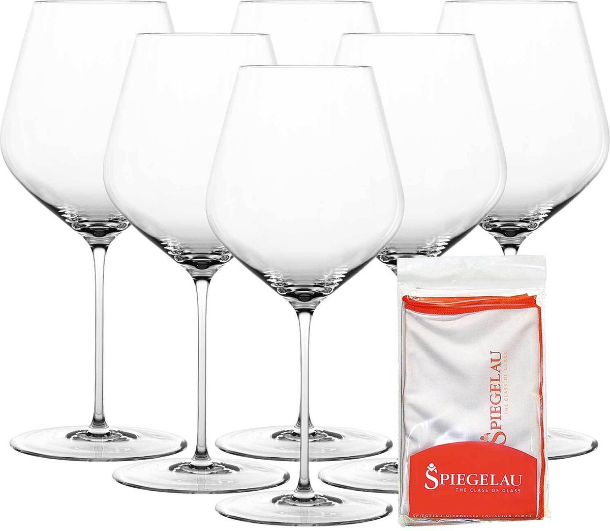 Burgundergläser + Poliertuch Hi-Lite 734 ml Set van 6