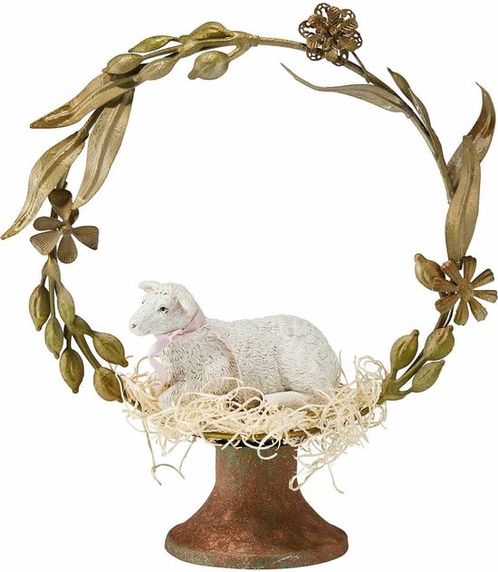 LOBERON Sierobject Jorilev antiekbruin/wit