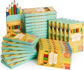 THE TWIDDLERS 180 petits Crayons de couleur (30x boîte de 6) - Mini cadeau pour Enfants, 8,7 cm de long - Friandises, anniversaires d'enfants