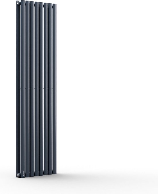 EMKE Elektrische Handdoekradiator - Met Smart Thermostaat - Mat Zwart - 96x54 cm - 500W - Badkamer Radiator - Elektrische Radiator