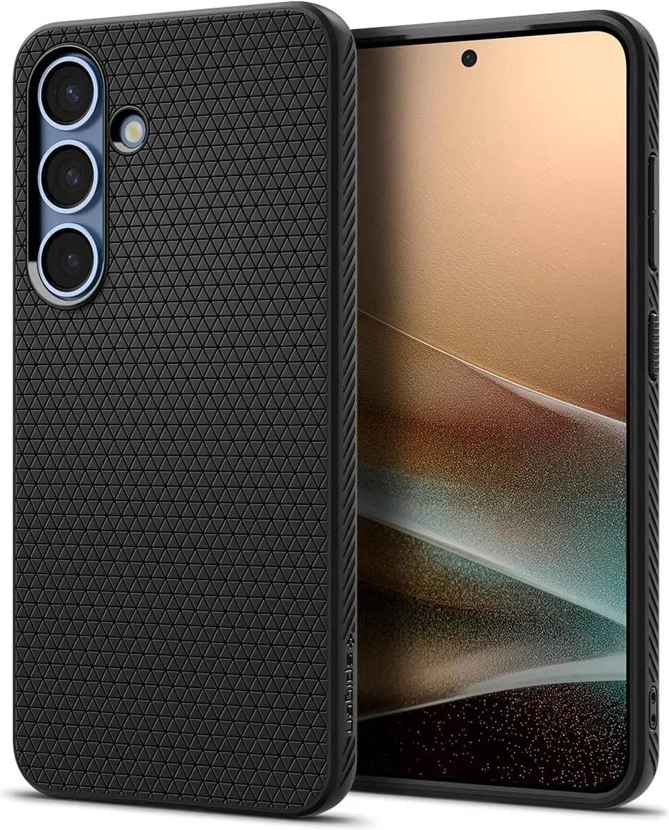 Spigen Geschikt voor Samsung Galaxy S25 - Liquid Air - Back Cover Hoesje - Matte Zwart