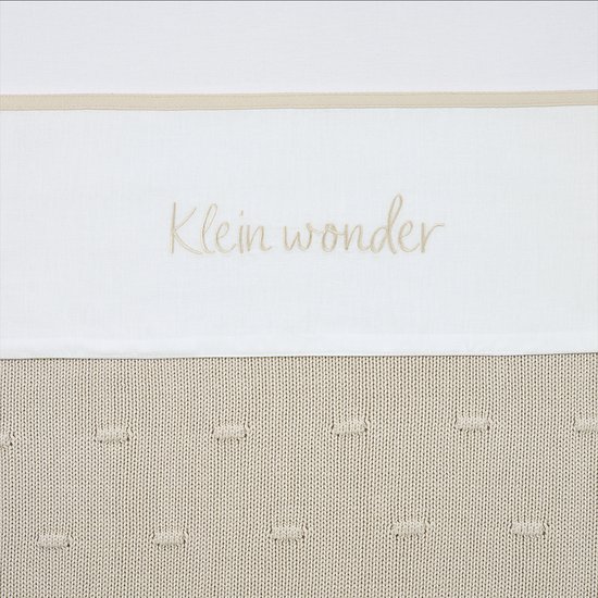 Drap-housse pour berceau Meyco Bébé Klein Wonder - sable soft - 100x150cm - 0,3 TOG