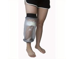 Dutchers.® Douchehoes Been - * - Premium - Waterdichte Gipshoes - Douchehoes Knie - Herbruikbaar - Gips- & Verbandbeschermer - Gipshoes Been - Hoogwaardige Siliconen - Flexibel, Comfortabel & Veilig - Hygiënisch - Fijn in Gebruik - Waterdicht