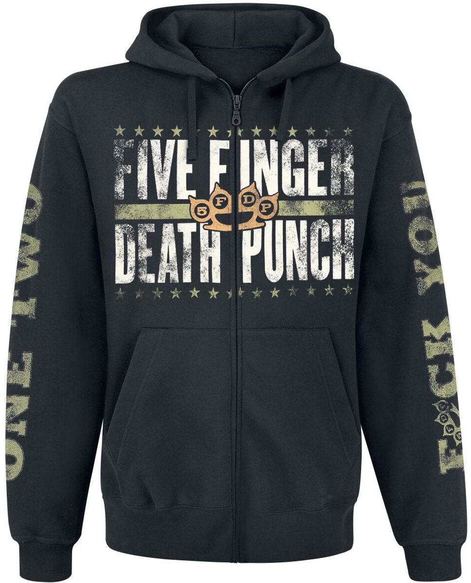 Five Finger Death Punch Locked & Loaded Heren Vest met capuchon - zwart - XXL