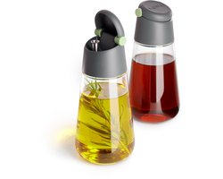 Lékué Olie/Azijn Dispenser - Set van 2 - Grey