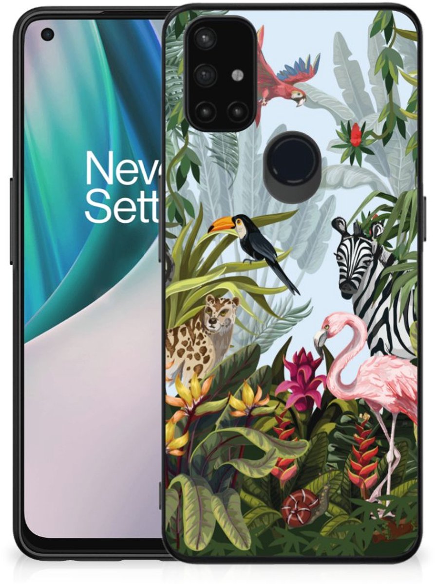 Dierenprint Telefoonhoesje voor OnePlus Nord N10 5G Jungle
