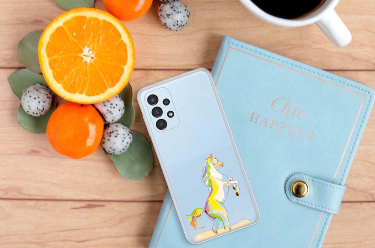 Samsung Galaxy A13 4G Telefoonhoesje met Naam Horse Color
