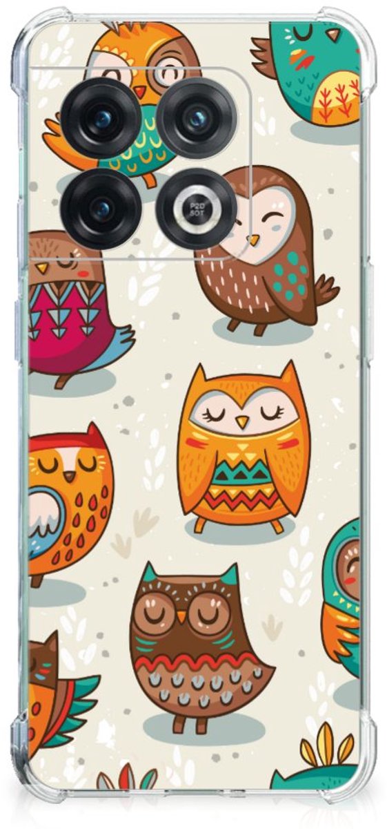 OnePlus 10 Pro Case Anti-shock Vrolijke Uilen
