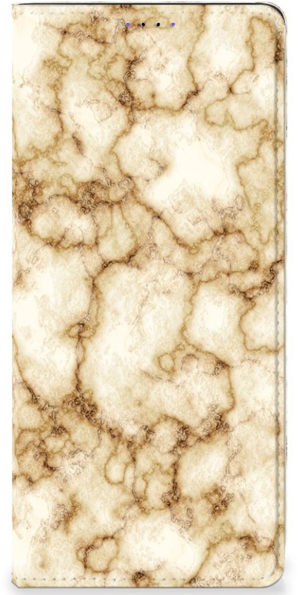 Samsung Galaxy A22 5G Standcase Marmer Goud