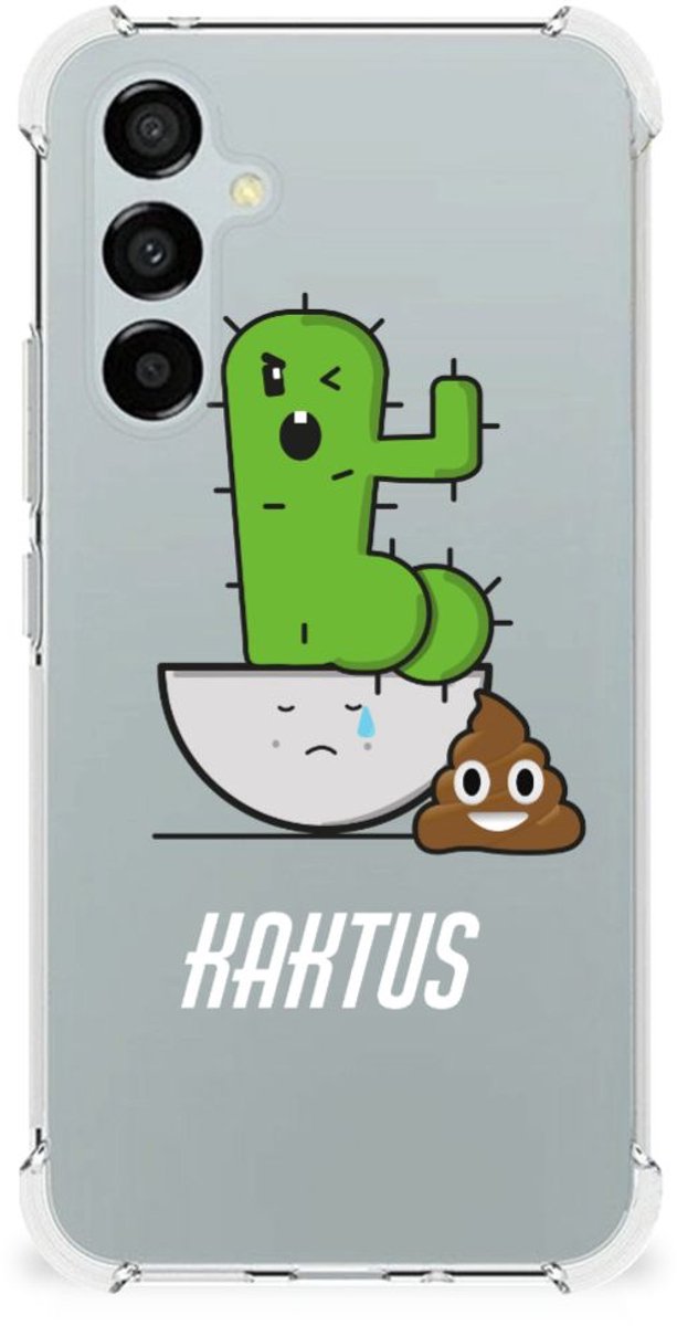 Samsung Galaxy A54 Stevig Bumper Hoesje Cactus Poo