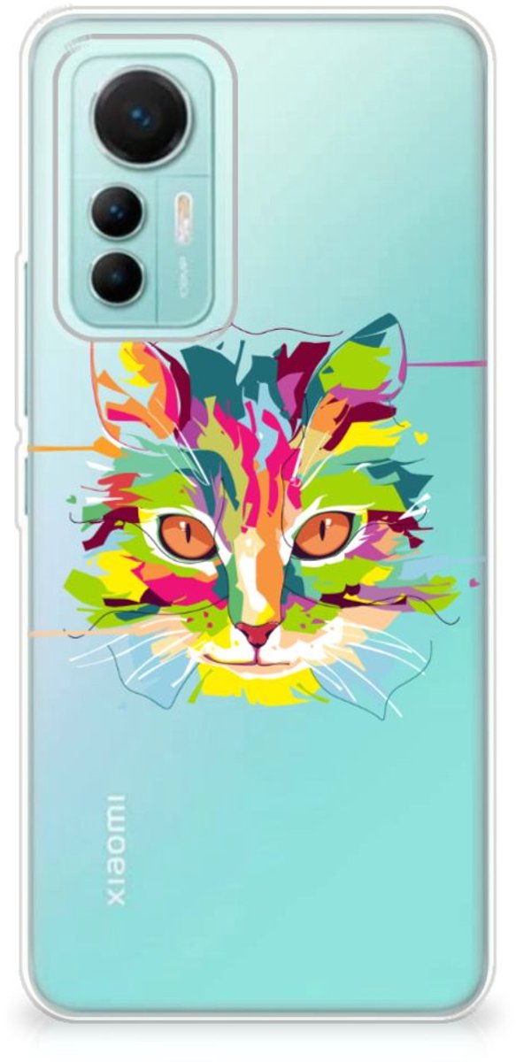 Xiaomi 12 Lite Telefoonhoesje met Naam Cat Color