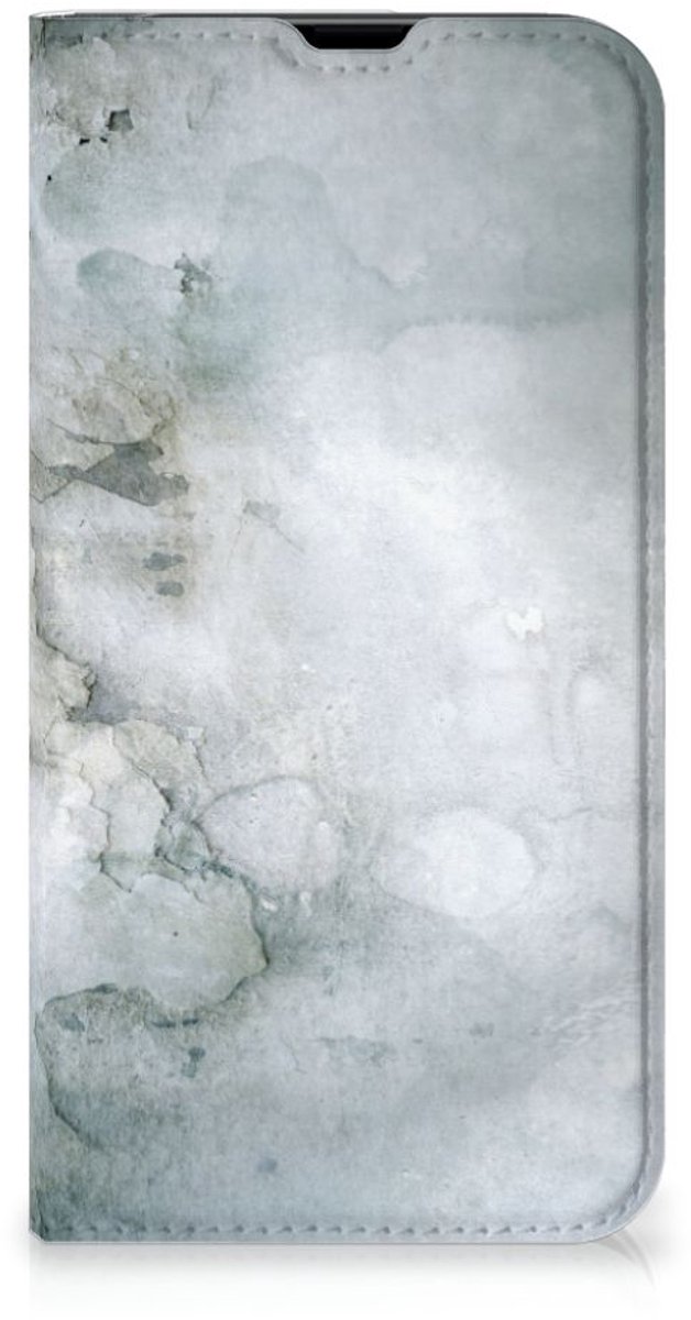 Book Case voor Bookcase iPhone 13 Pro Painting Grey