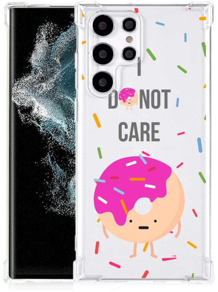 Samsung Galaxy S22 Ultra Beschermhoes Donut Roze