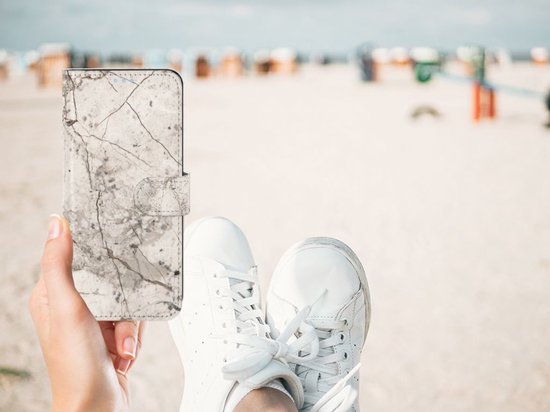 Étui pour téléphone Folder OPPO A74 4G Marbre Beige