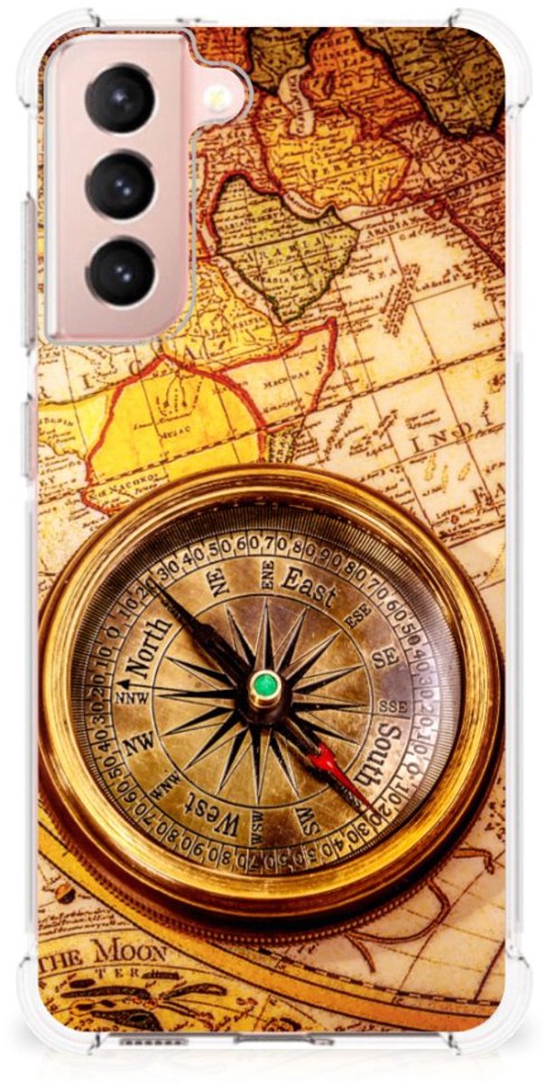 Samsung Galaxy S21 FE Telefoonhoesje met valbescherming Kompas