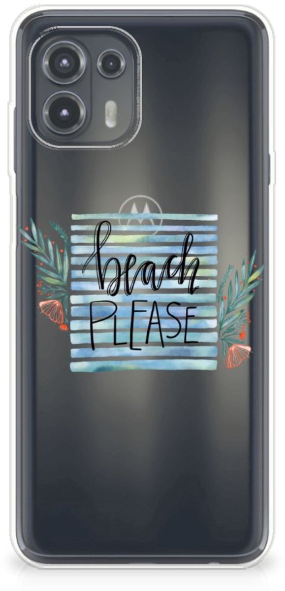 Motorola Edge 20 Lite Telefoonhoesje met Naam Boho Beach