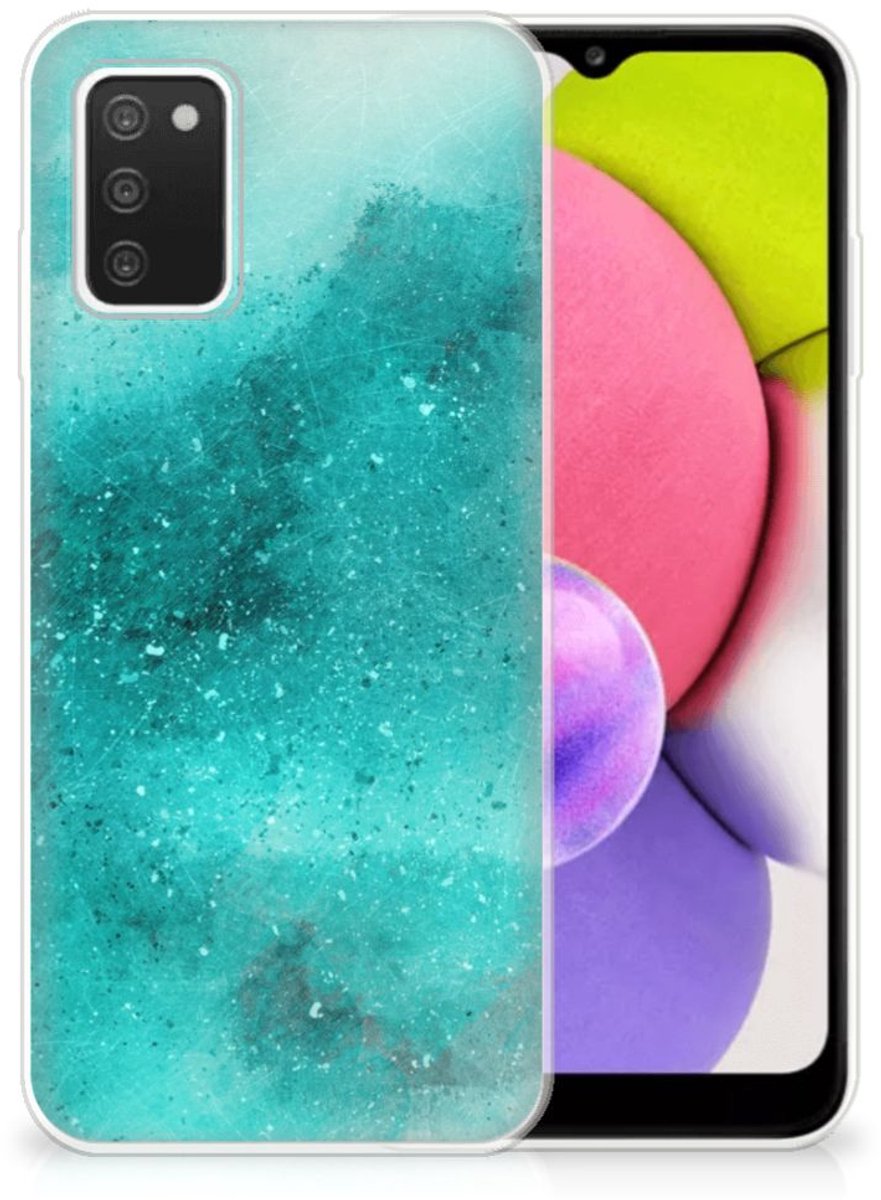 Hoesje maken Samsung Galaxy A03S Painting Blue