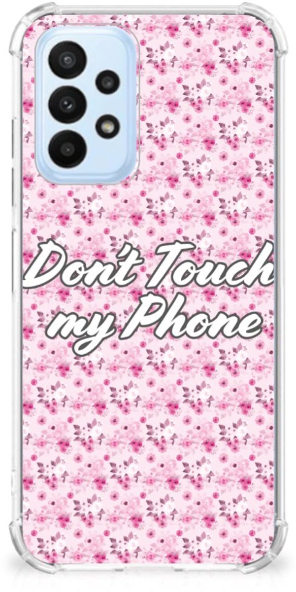 Samsung Galaxy A23 Anti Shock Case Flowers Pink DTMP
