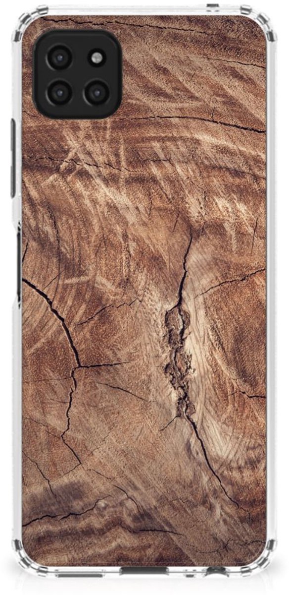 Samsung Galaxy A22 5G Stevig Telefoonhoesje Tree Trunk