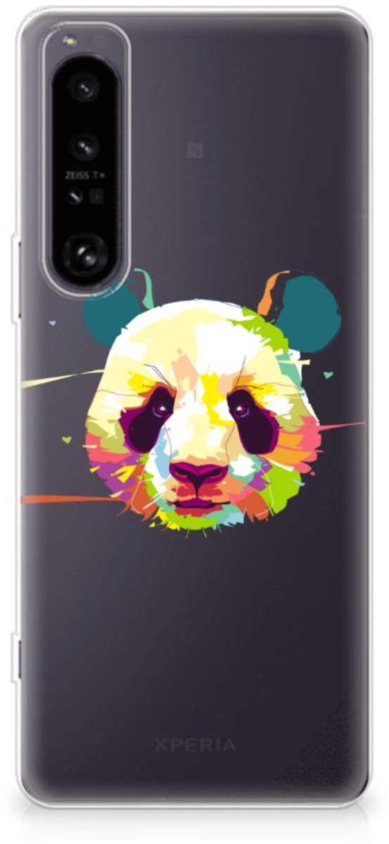 Sony Xperia 1 IV Telefoonhoesje met Naam Panda Color