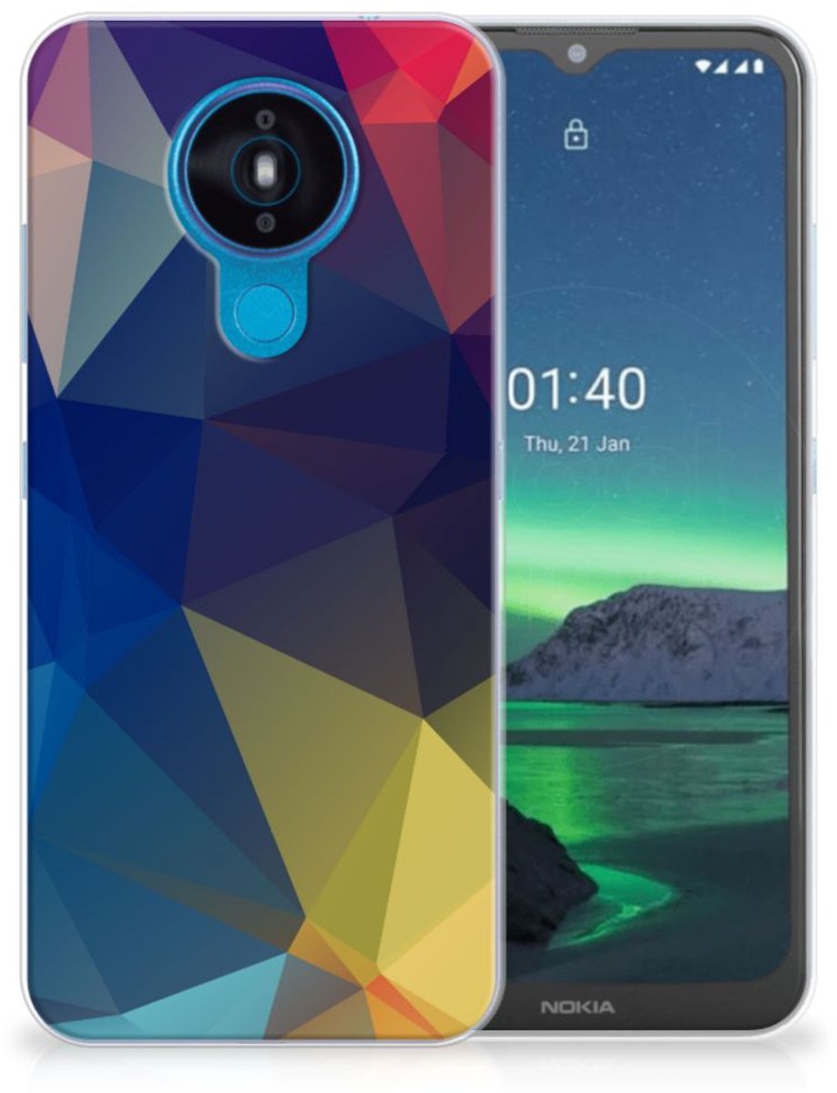 Nokia 1.4 TPU Hoesje Polygon Dark