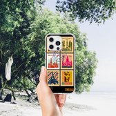 Coque de téléphone iPhone 13 Pro Max Belle coque arrière en TPU avec tampons Timbres