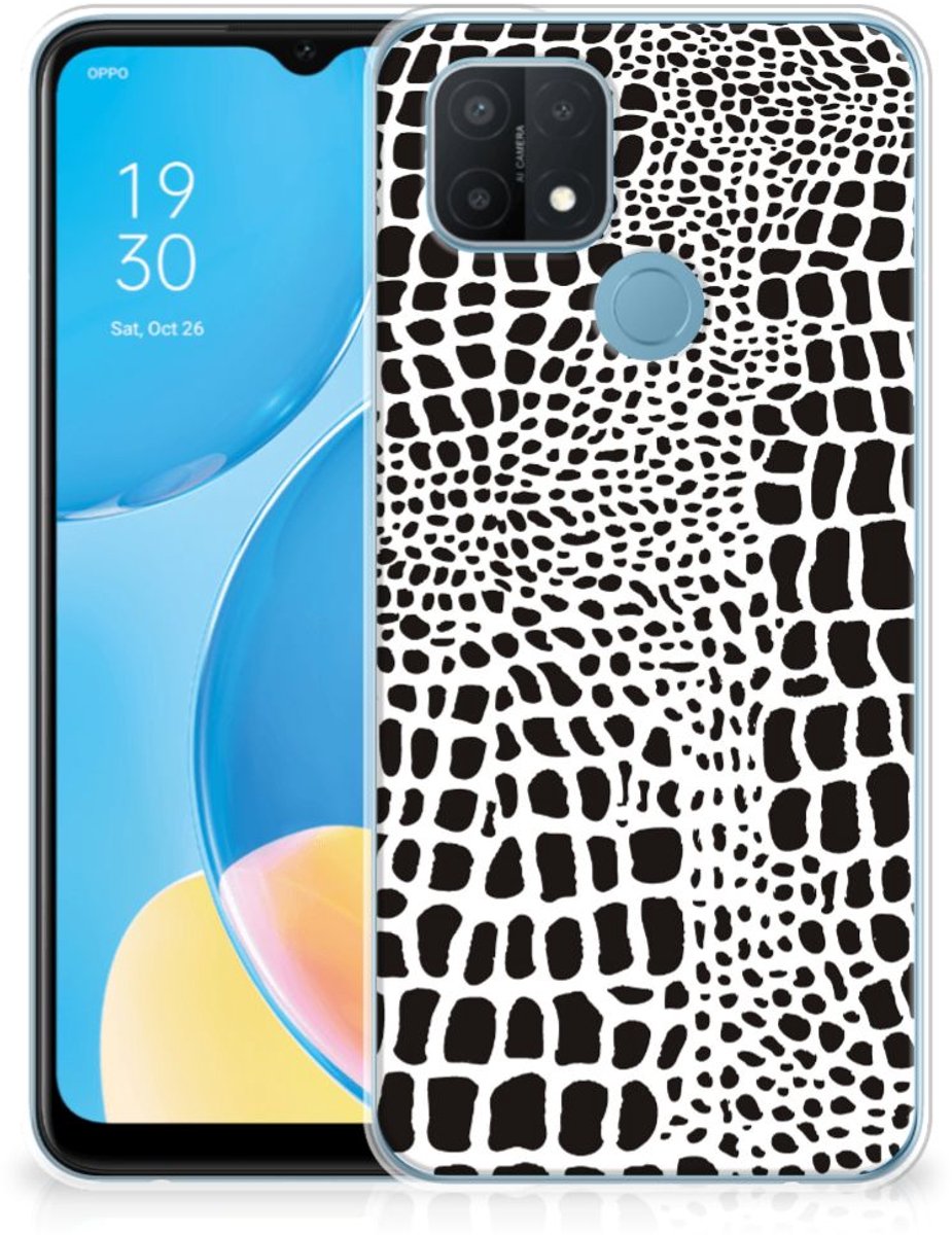 OPPO A15 TPU Hoesje Slangenprint