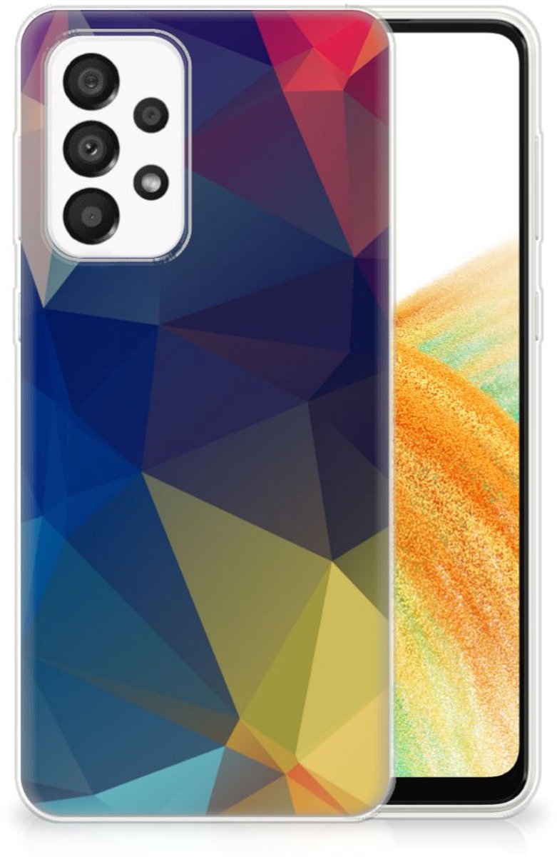 Samsung Galaxy A33 5G TPU Hoesje Polygon Dark