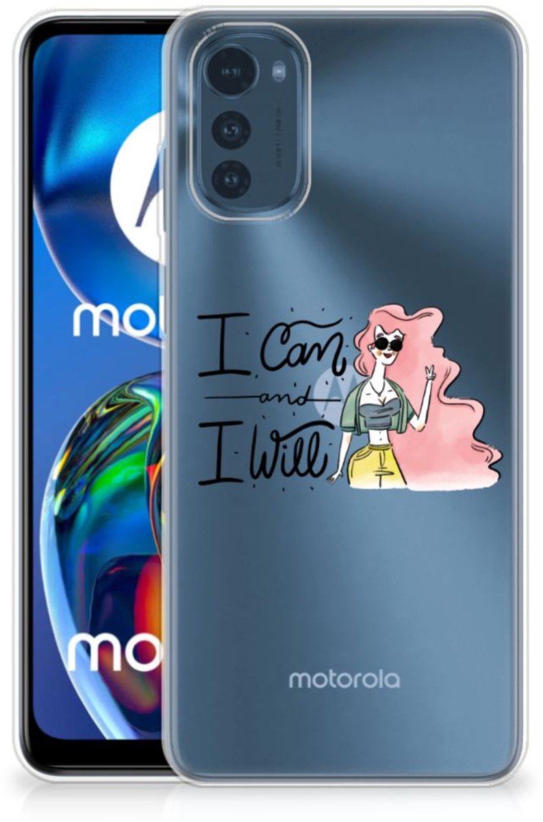 Motorola Moto E32/E32s Telefoonhoesje met Naam i Can